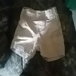 Khaki cargo babyboy shorts